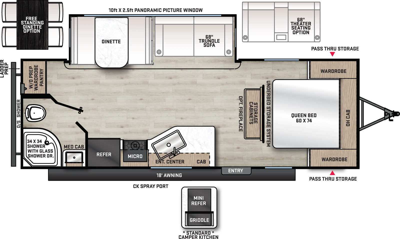 Aurora 24RBS Floorplan